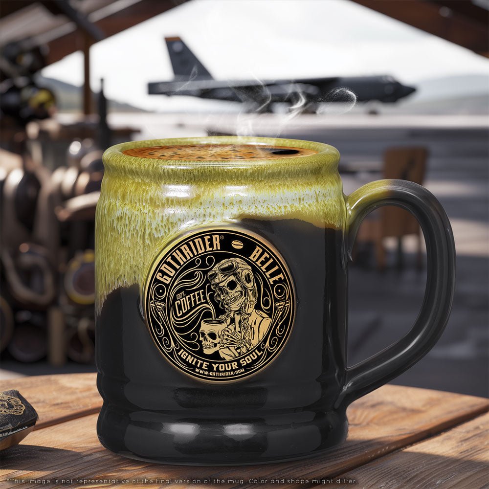 Belle Limited Edition Deneen Pottery Mug - GothRider Brand