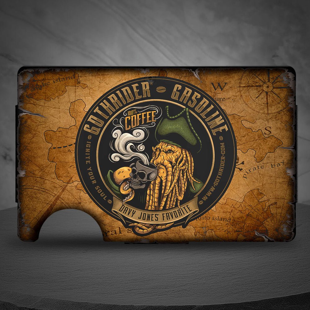 Davy Jones Slim Card Holder - GothRider Brand