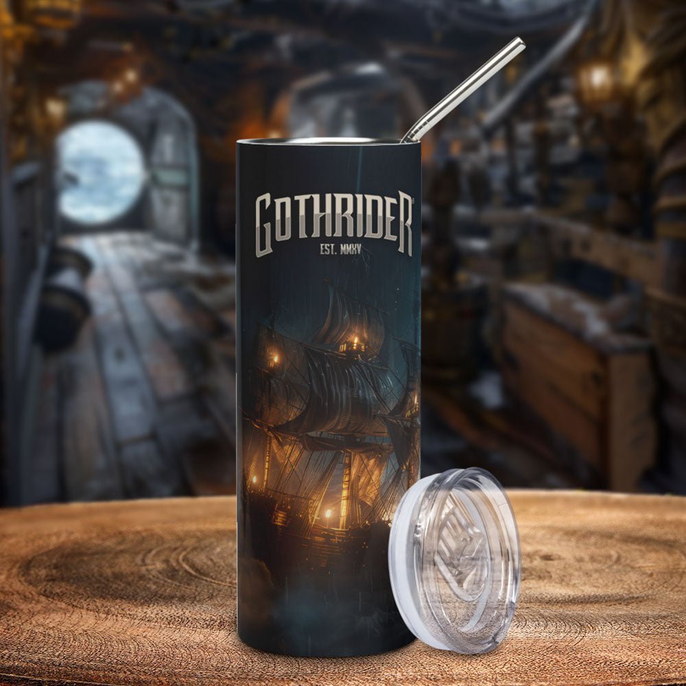 Flying Dutchman Skinny Tumbler - GothRider Brand