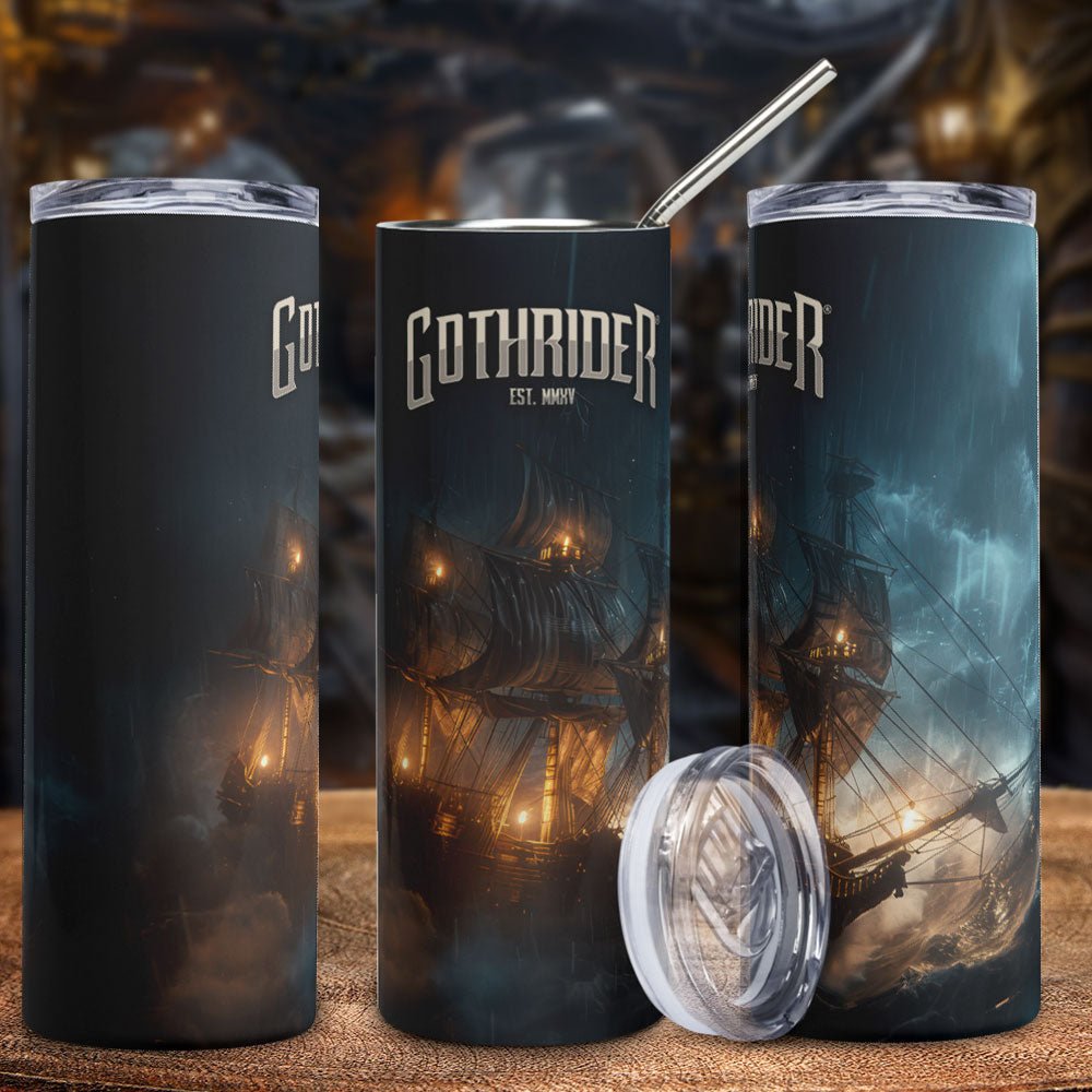 Flying Dutchman Skinny Tumbler - GothRider Brand
