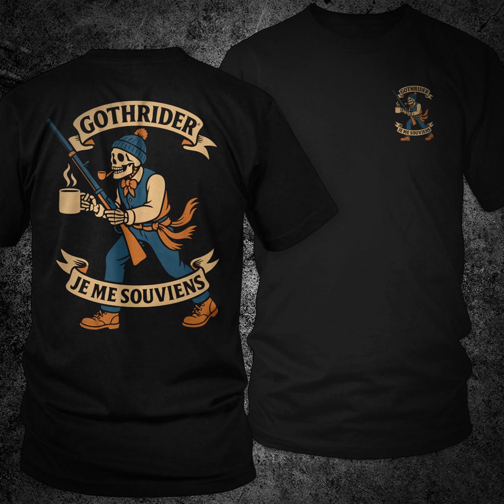 GothRider Je Me Souviens Unisex T-Shirt - GothRider Brand