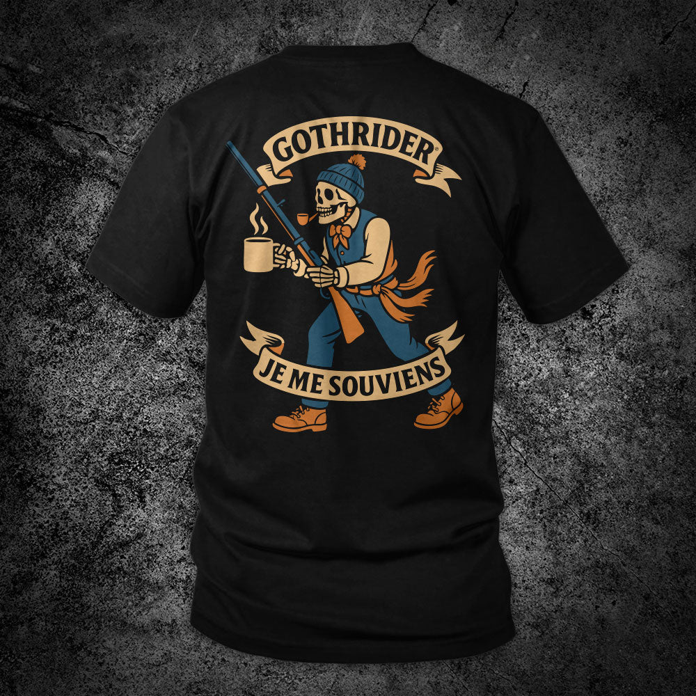 GothRider Je Me Souviens Unisex T-Shirt - GothRider Brand