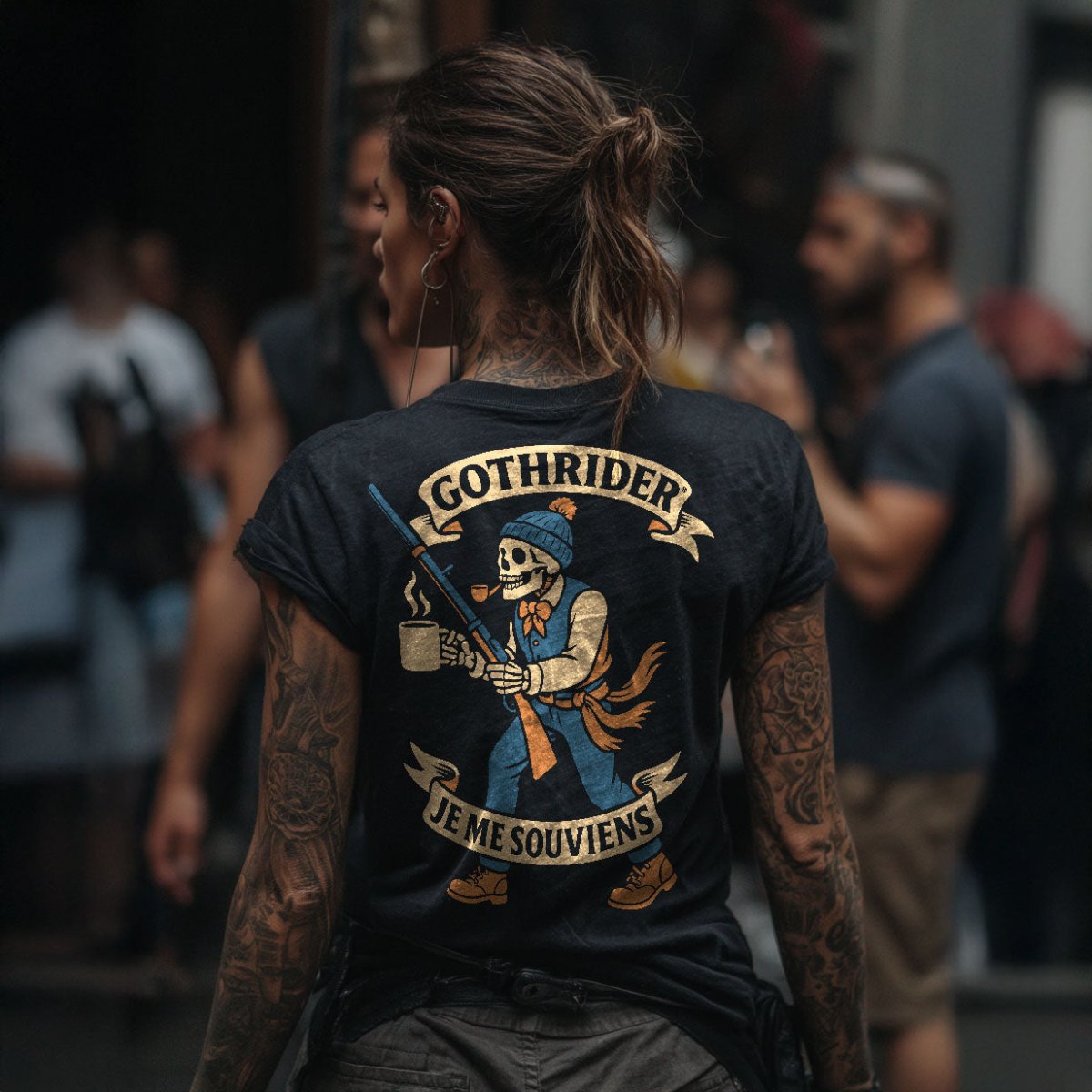 GothRider Je Me Souviens Unisex T-Shirt - GothRider Brand