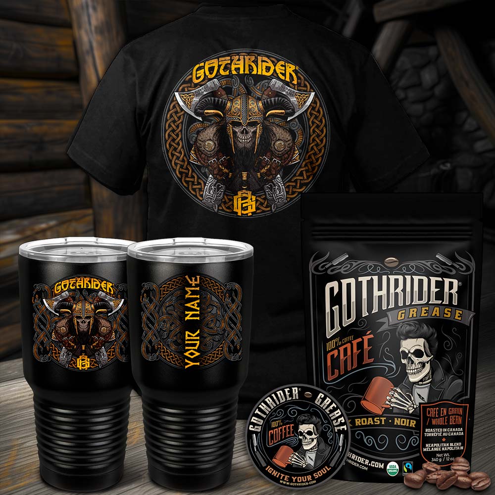 GothRider Viking Axeman Kit - T-Shirt Edition - GothRider Brand