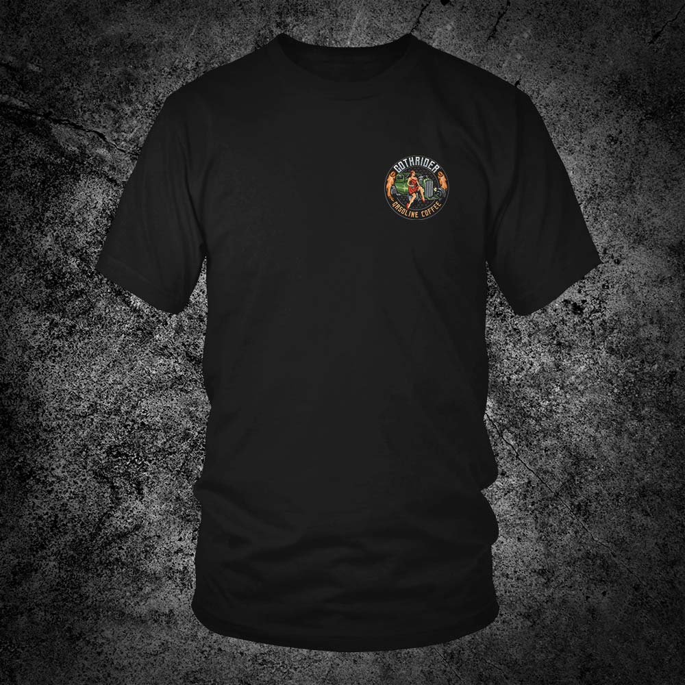 Hot Rod Gasoline Coffee Unisex T-Shirt - GothRider Brand