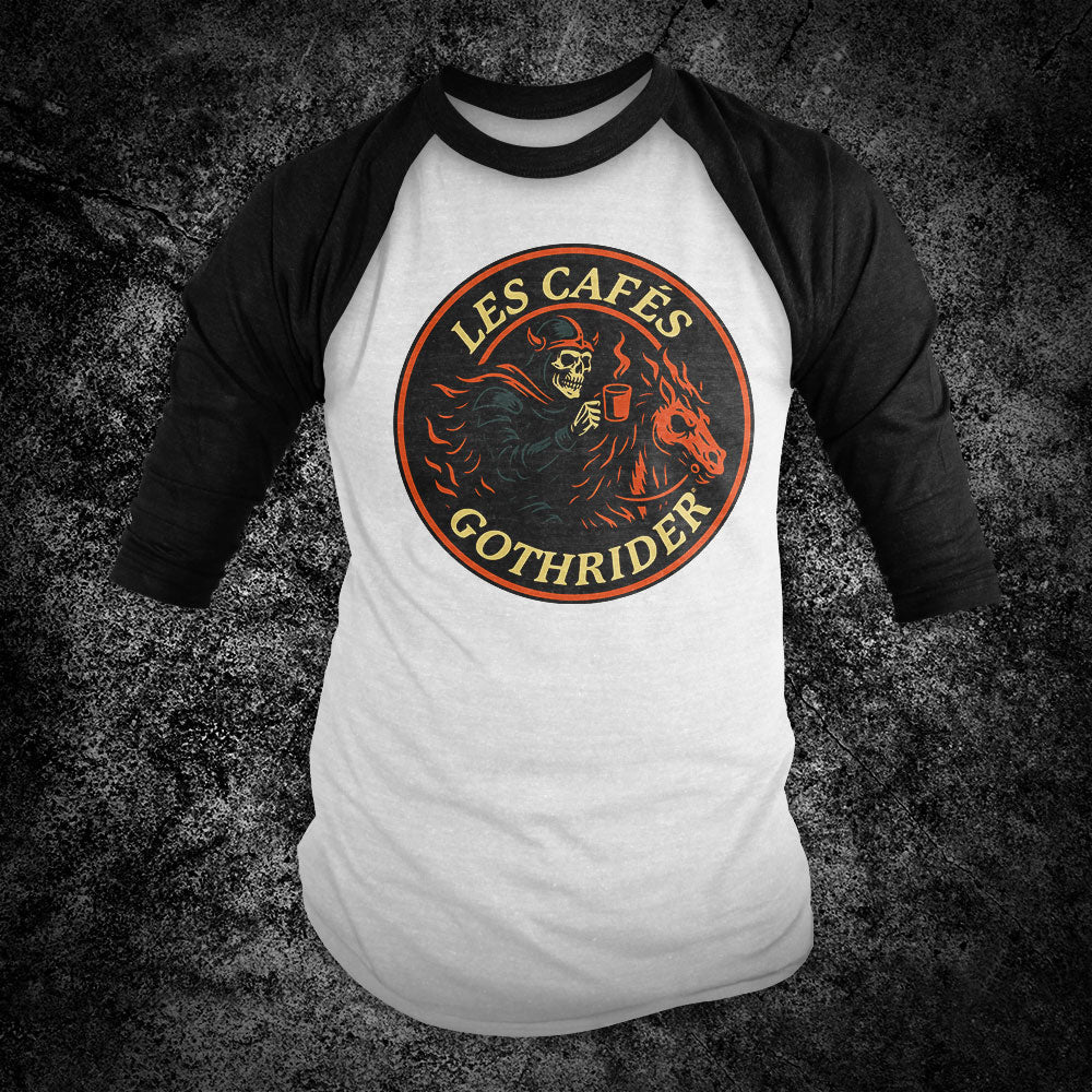 Les Cafés GothRider Baseball Shirt - GothRider Brand