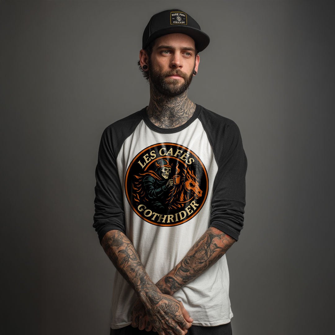 Les Cafés GothRider Baseball Shirt - GothRider Brand