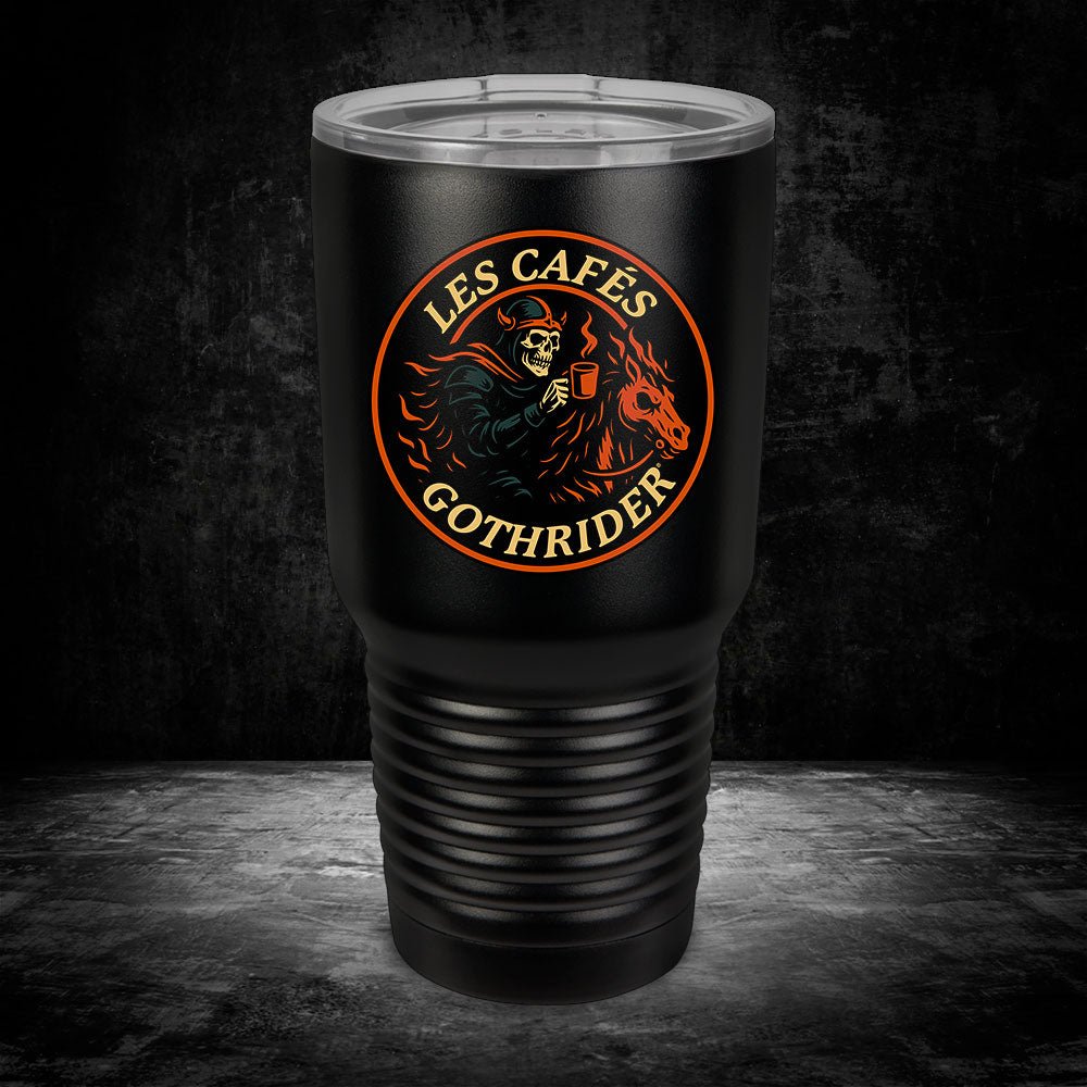 Les Cafés GothRider UV 30 OZ Tumbler - GothRider Brand