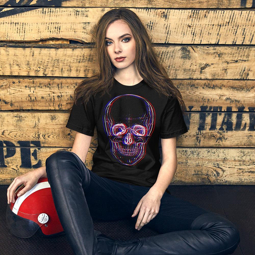 3D Skull Unisex T-Shirt - GothRider Brand