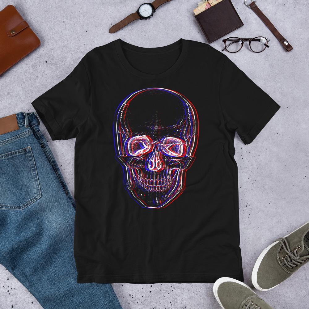 3D Skull Unisex T-Shirt - GothRider Brand