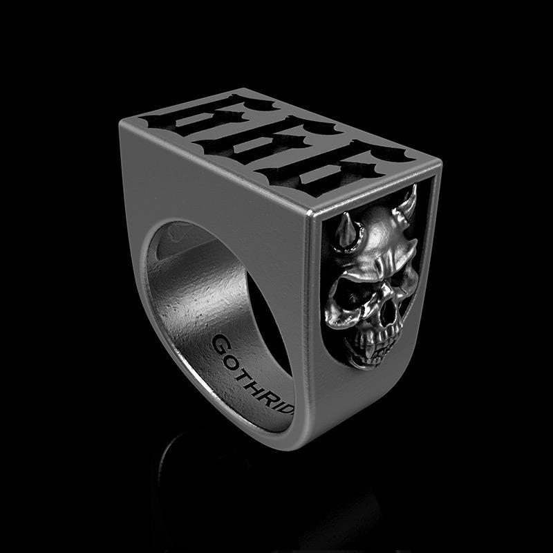 666 Ring - GothRider Brand