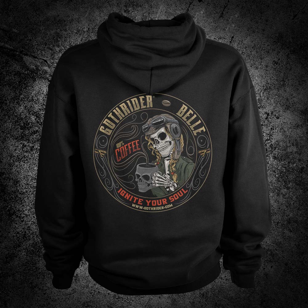 Belle Coffee Hoodie - GothRider Brand