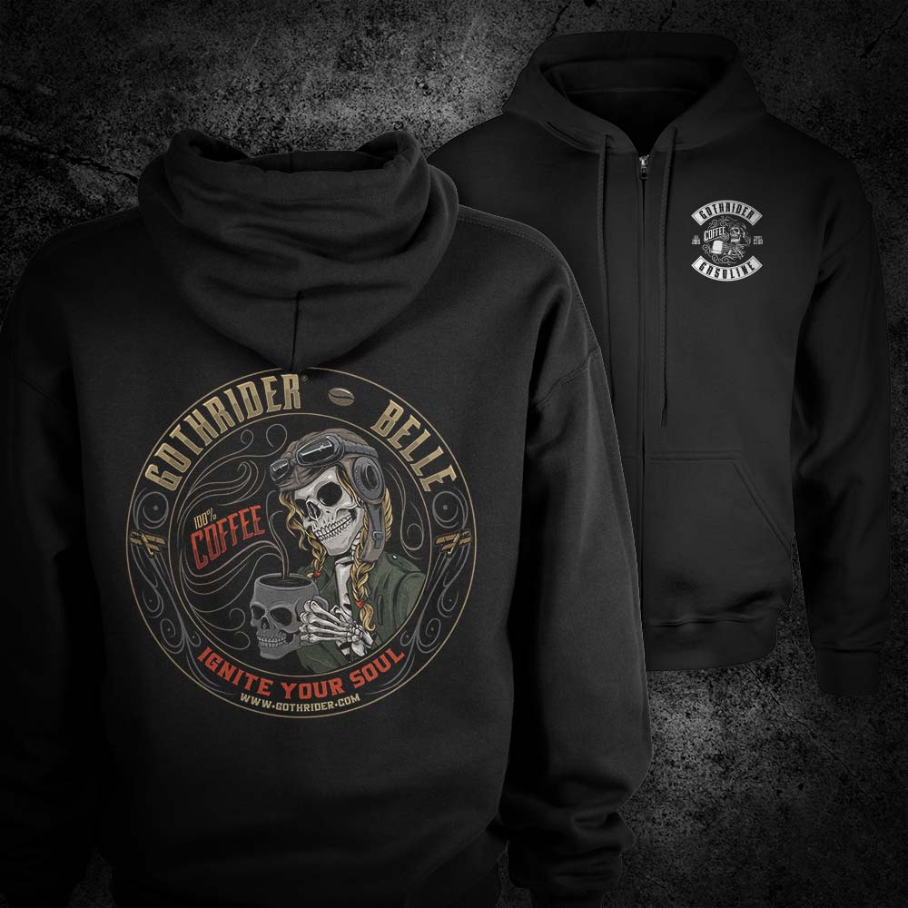 Belle Coffee Hoodie - GothRider Brand