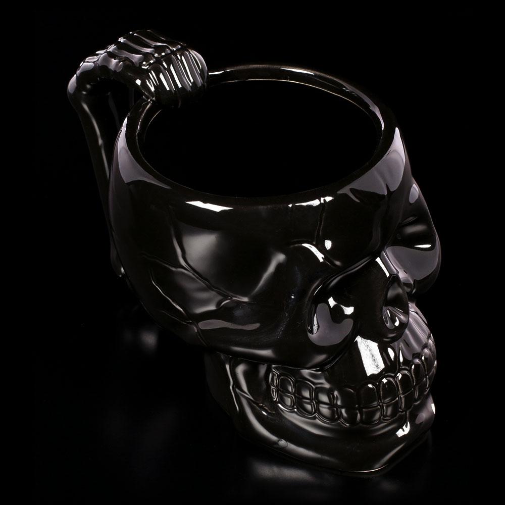 Black Skull Mug - GothRider Brand