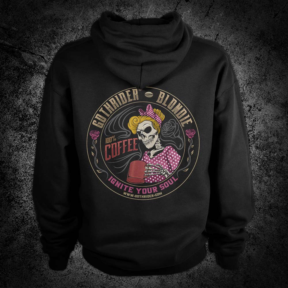 Blondie Coffee Hoodie - GothRider Brand