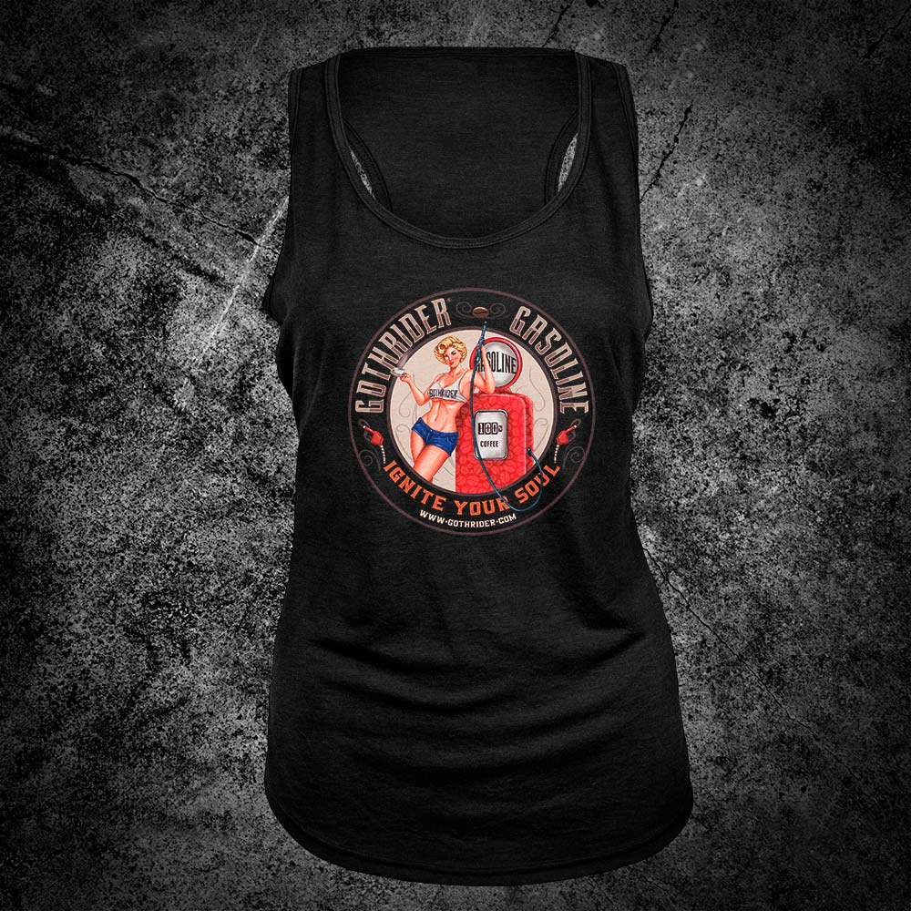 Blondie Pin-Up Racerback Tank - GothRider Brand