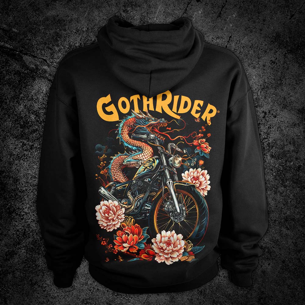 Dragon Heart Ride Hoodie - GothRider Brand