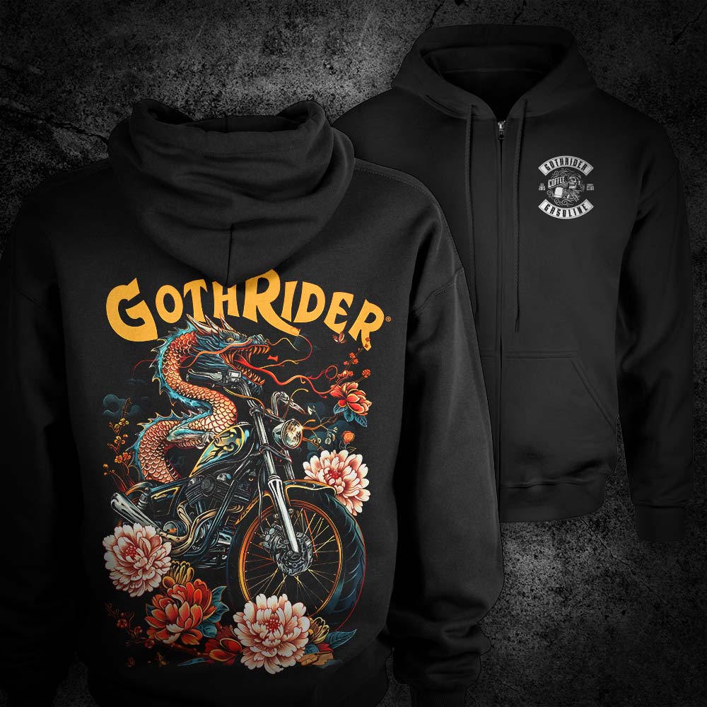 Dragon Heart Ride Hoodie - GothRider Brand