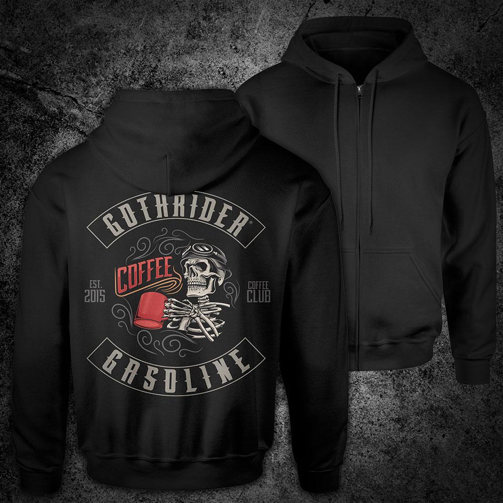 Gasoline Unisex Zip-Up Hoodie - GothRider Brand