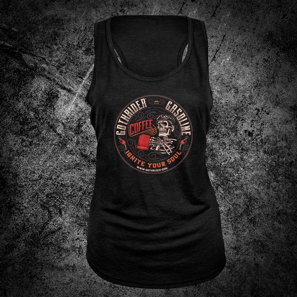 GothRider Gasoline Racerback Tank - GothRider Brand