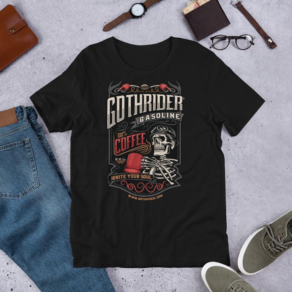 GothRider Gasoline Unisex T-Shirt - GothRider Brand