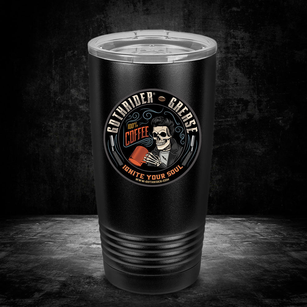 GothRider Grease UV 20 oz Tumbler - GothRider Brand