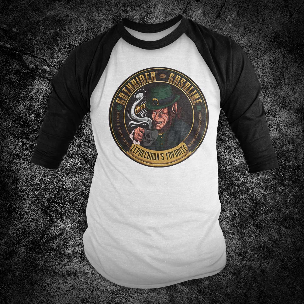 GothRider Leprechaun Baseball Shirt - GothRider Brand