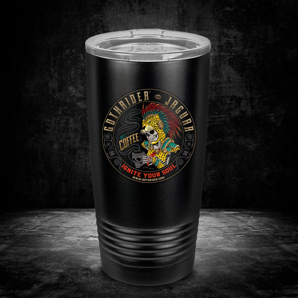 Jaguar Coffee UV 20 oz Tumbler - GothRider Brand