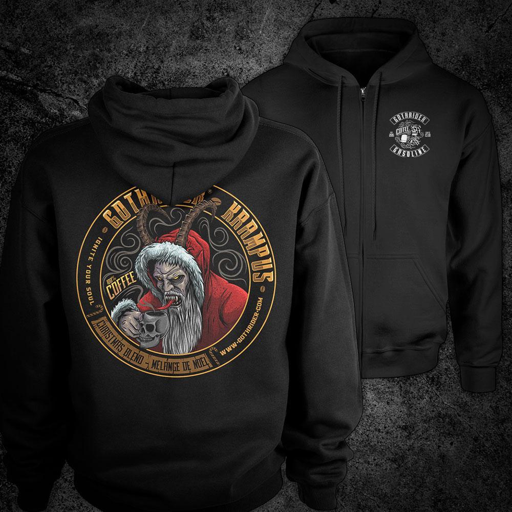 Krampus Coffee Hoodie - GothRider Brand