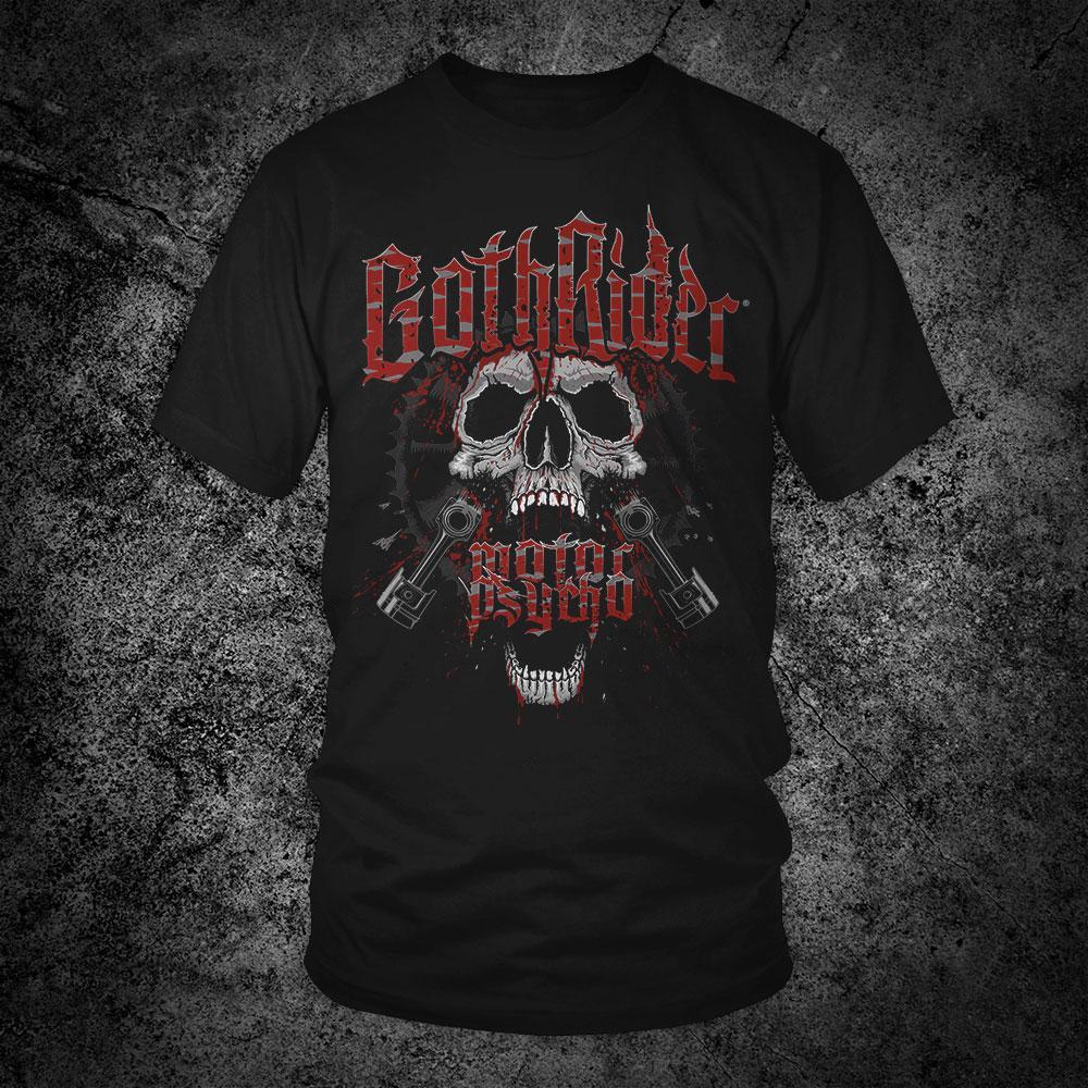 Motor Psycho Unisex T-Shirt - GothRider Brand