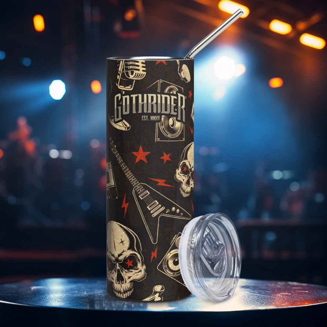 Rock Star Skinny Tumbler - GothRider Brand