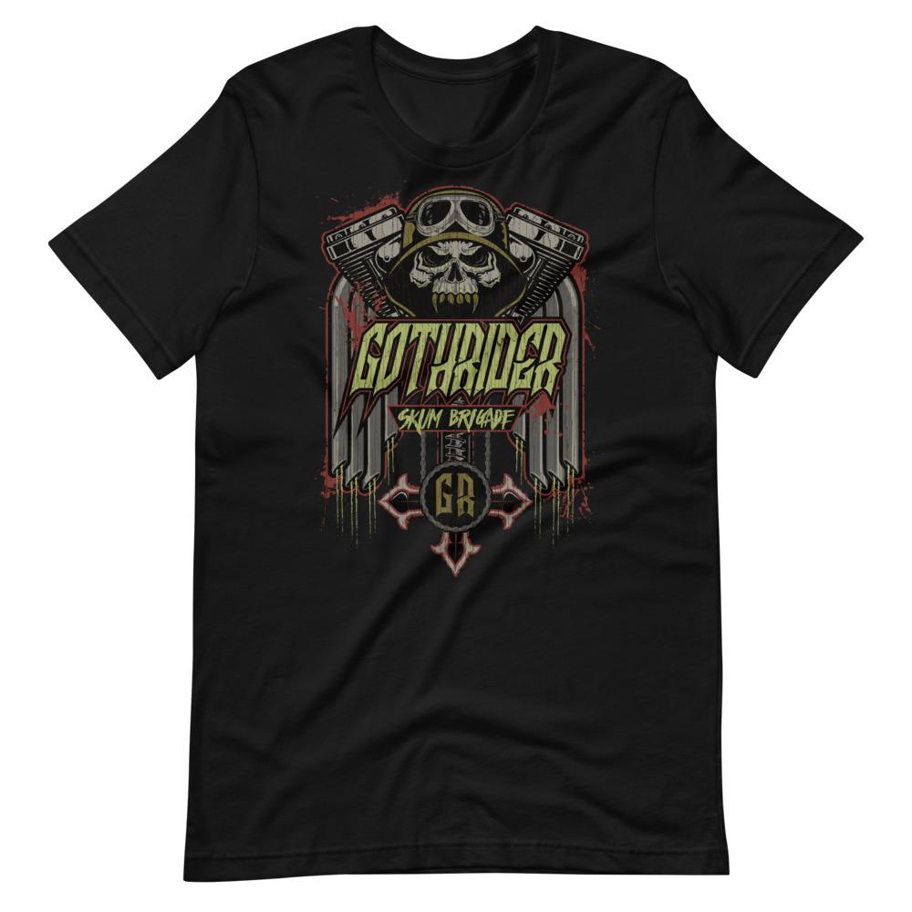 Skum Brigade Unisex T-Shirt - GothRider Brand