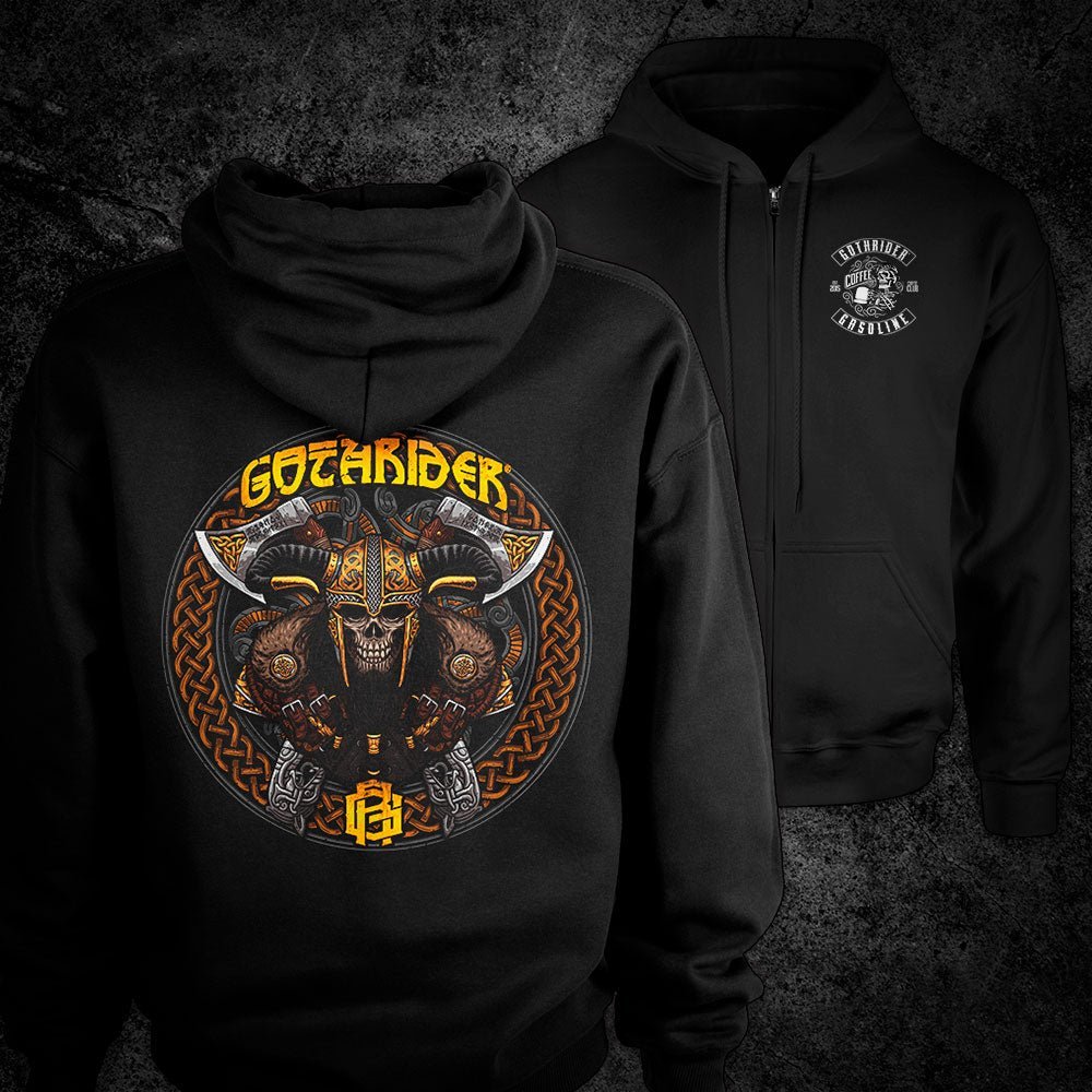 Viking Axeman Hoodie - GothRider Brand