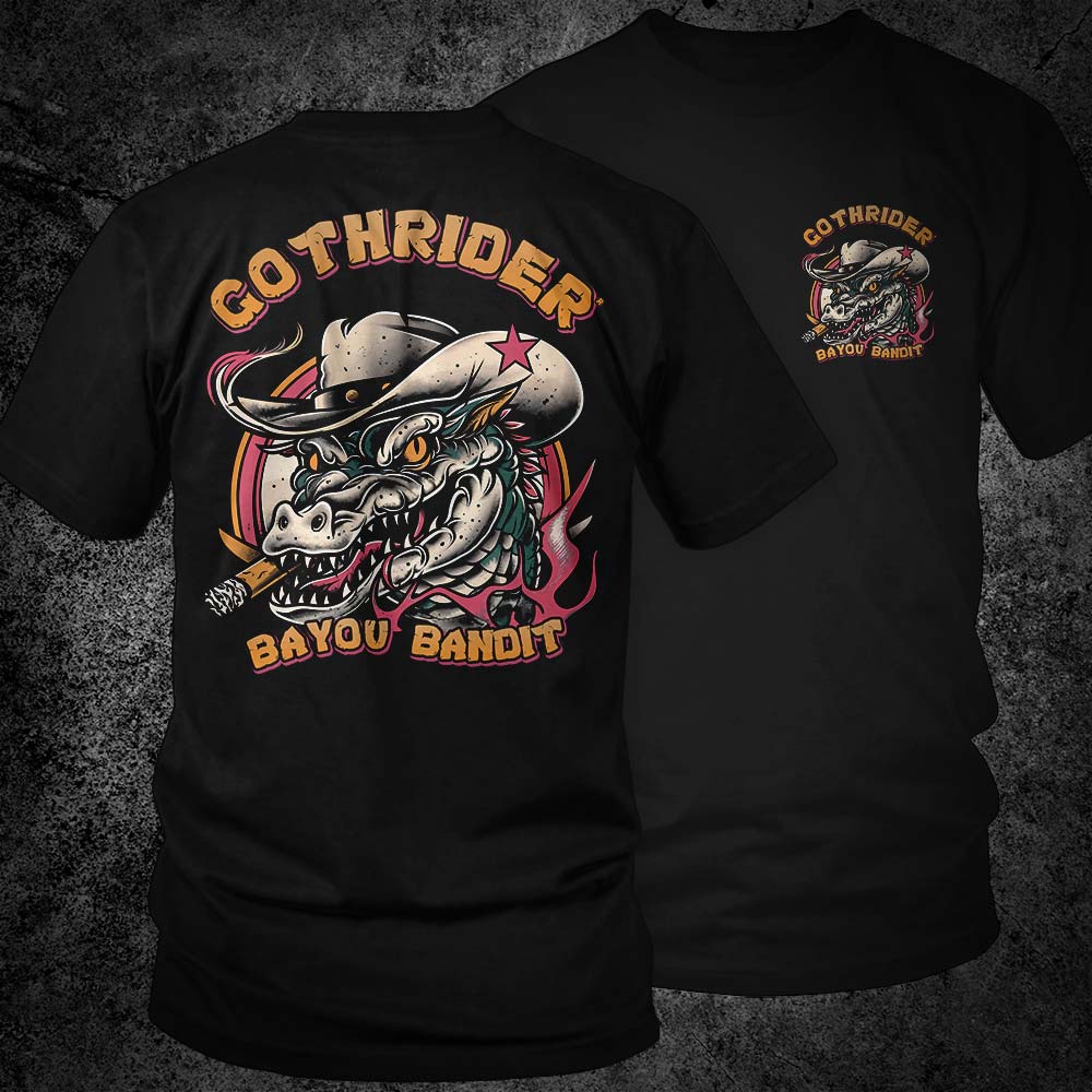 Bayou Bandit Unisex T-Shirt - GothRider Brand