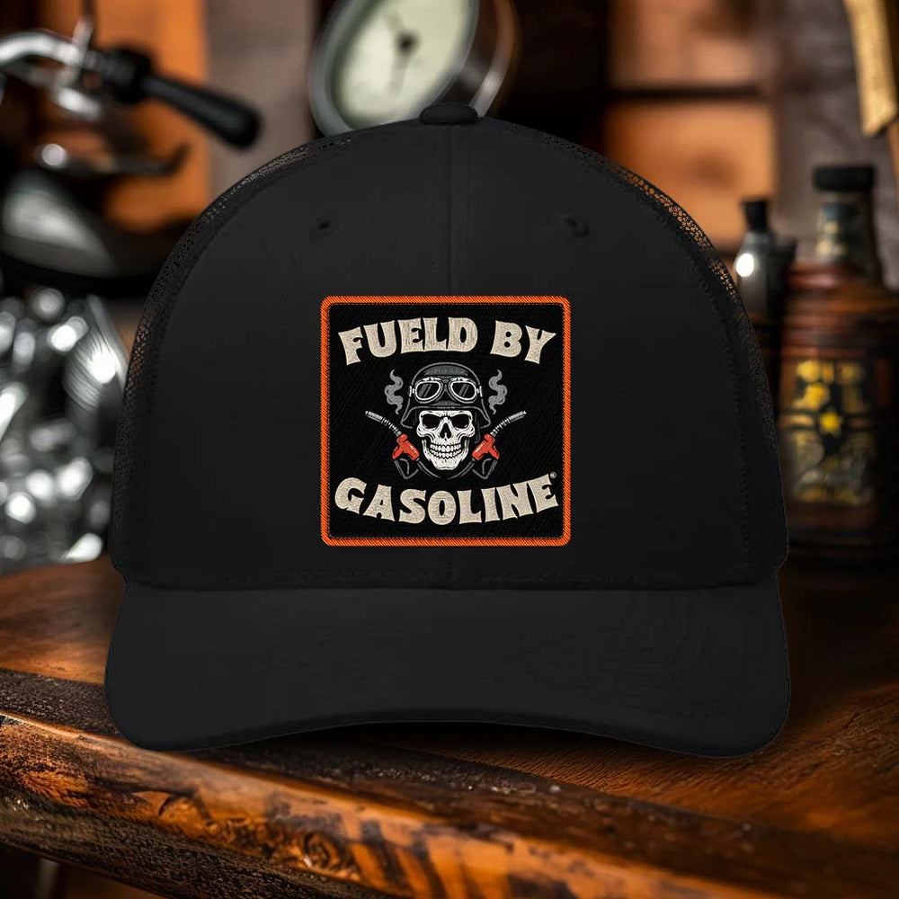 Fueld By Gasoline Retro Trucker Cap