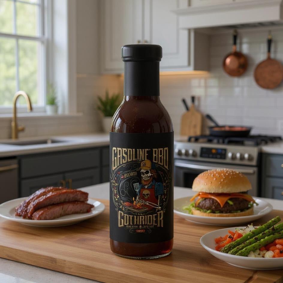 GothRider Gasoline Coffee BBQ Sauce - GothRider Brand