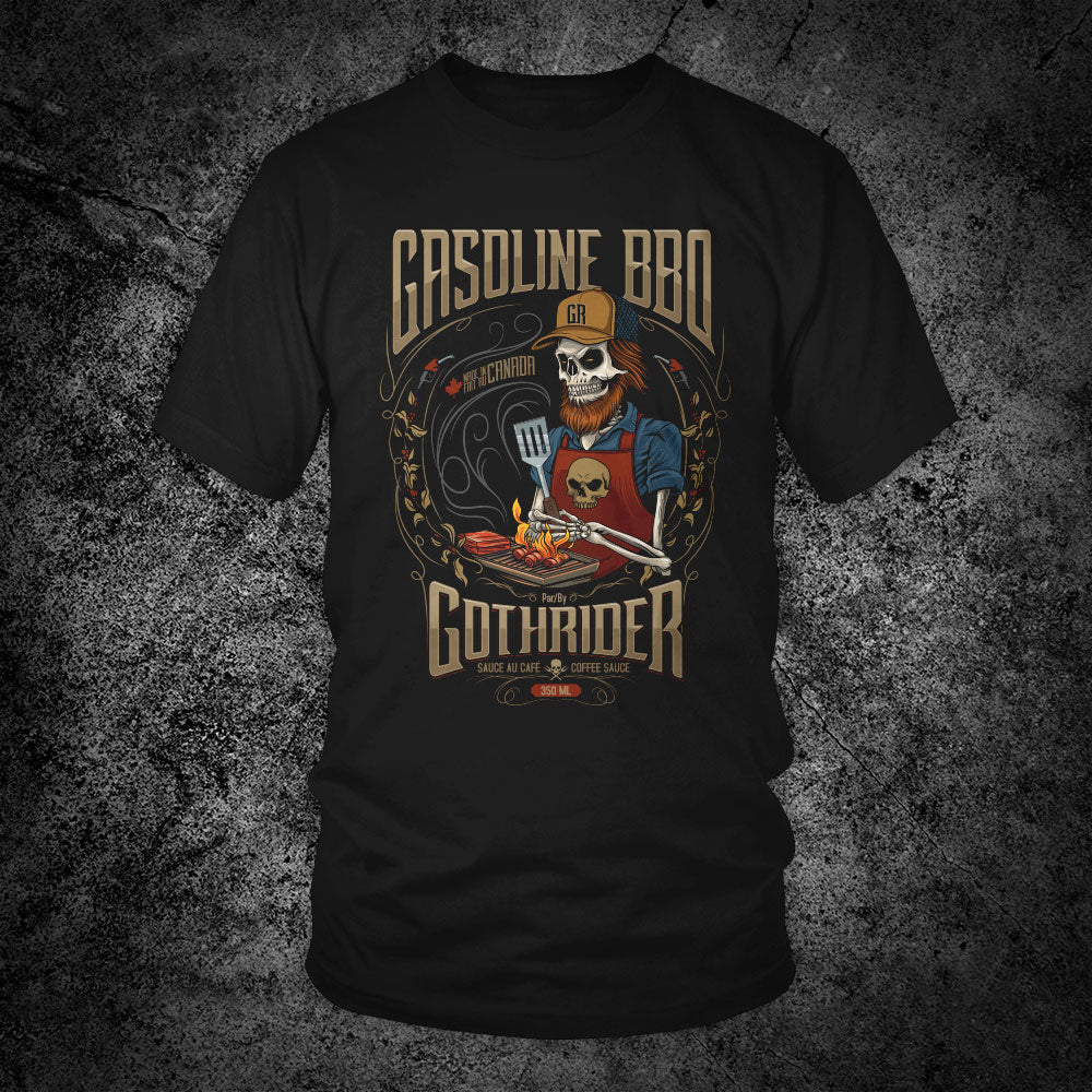 GothRider Gasoline Coffee BBQ Sauce Unisex T-Shirt - GothRider Brand