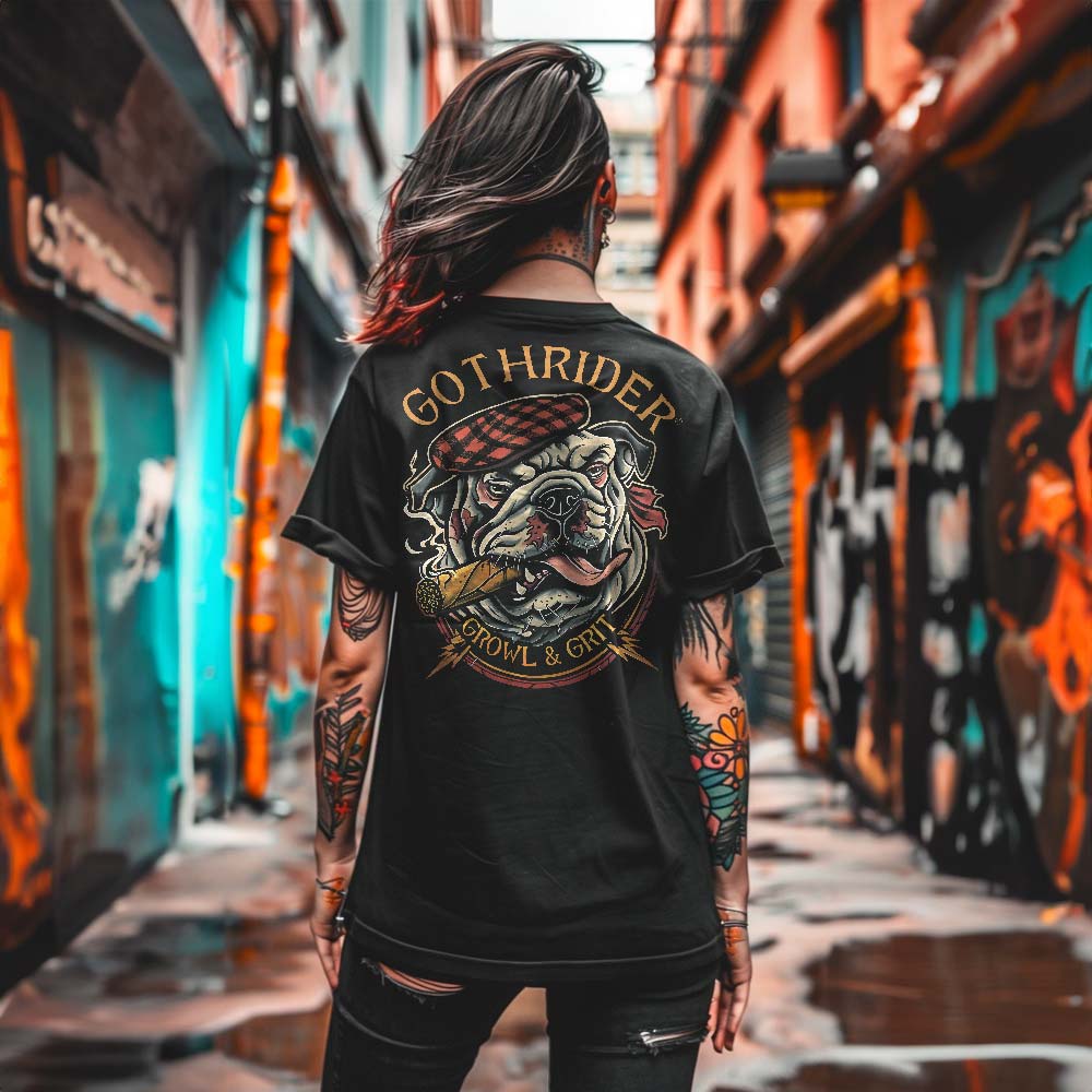 Growl & Grit Unisex T-Shirt - GothRider Brand