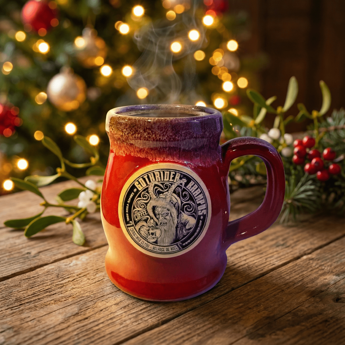 Krampus Coffee 2025 Limited Edition Deneen Pottery Mug - GothRider Brand