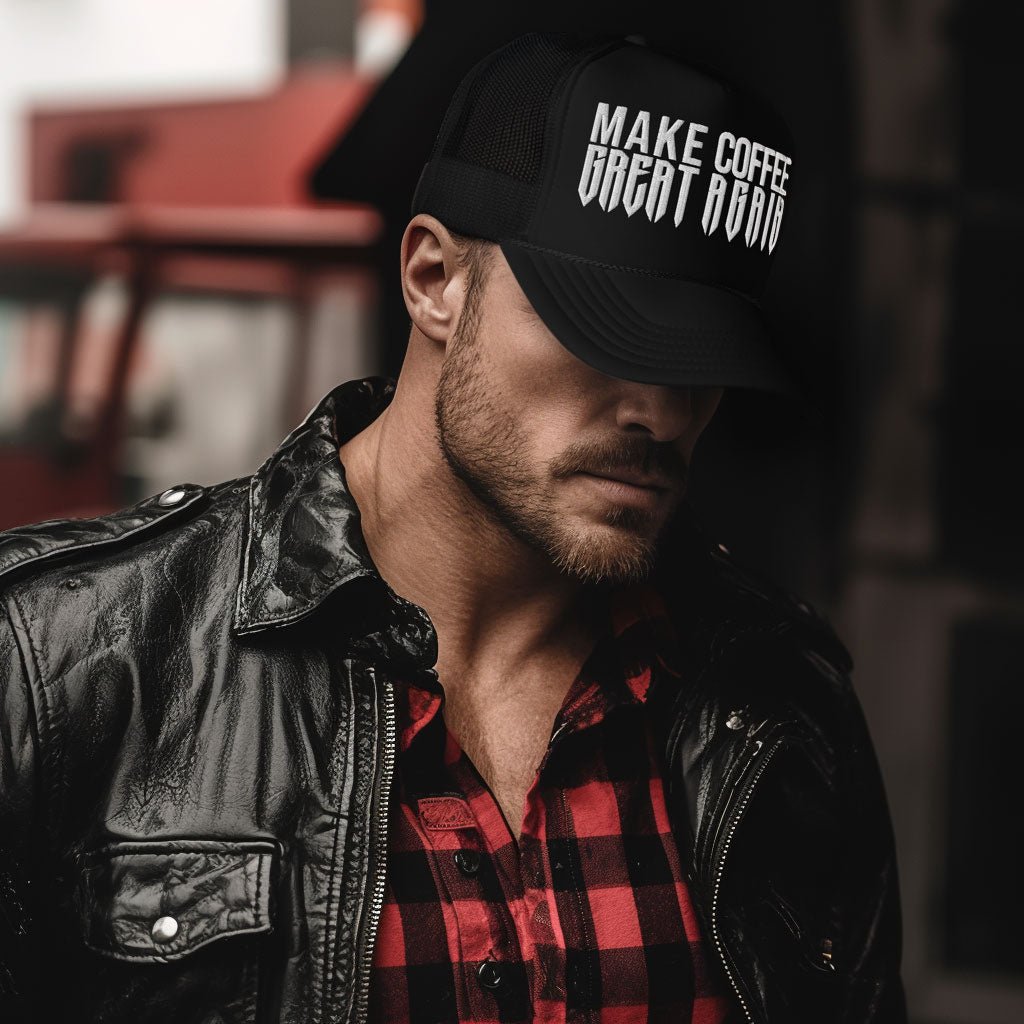 Make Coffee Great Again Cap - GothRider Brand