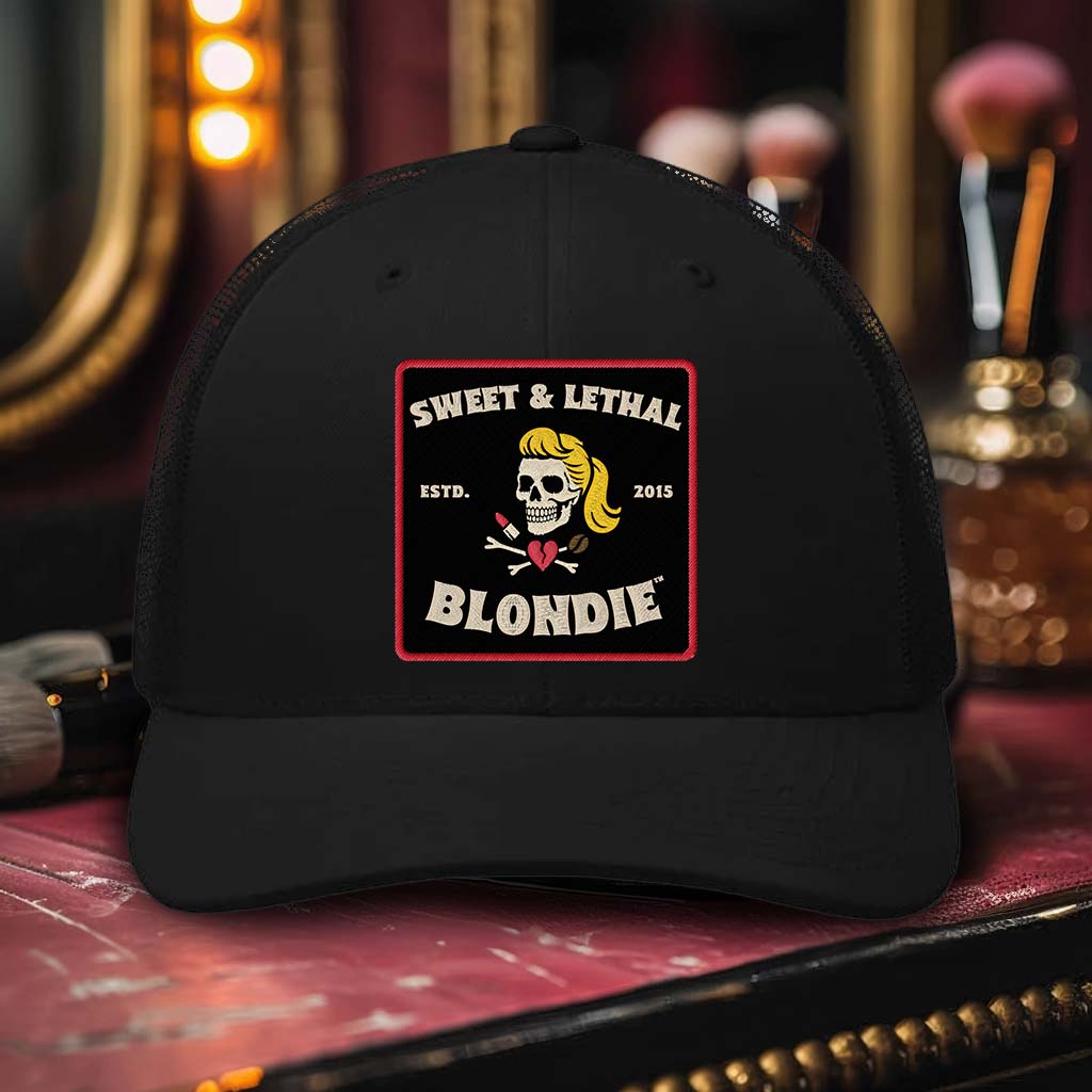 Sweet & Lethal Blondie Retro Trucker Cap - GothRider Brand