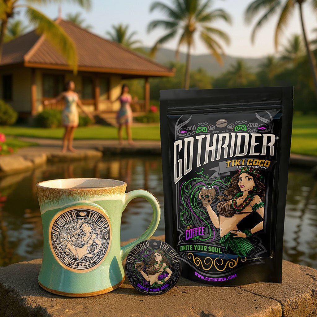 Tiki Coco Limited Edition Pottery Mug Kit - GothRider Brand