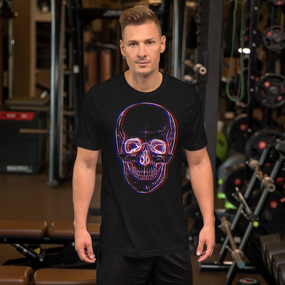 3D Skull Unisex T-Shirt - GothRider Brand