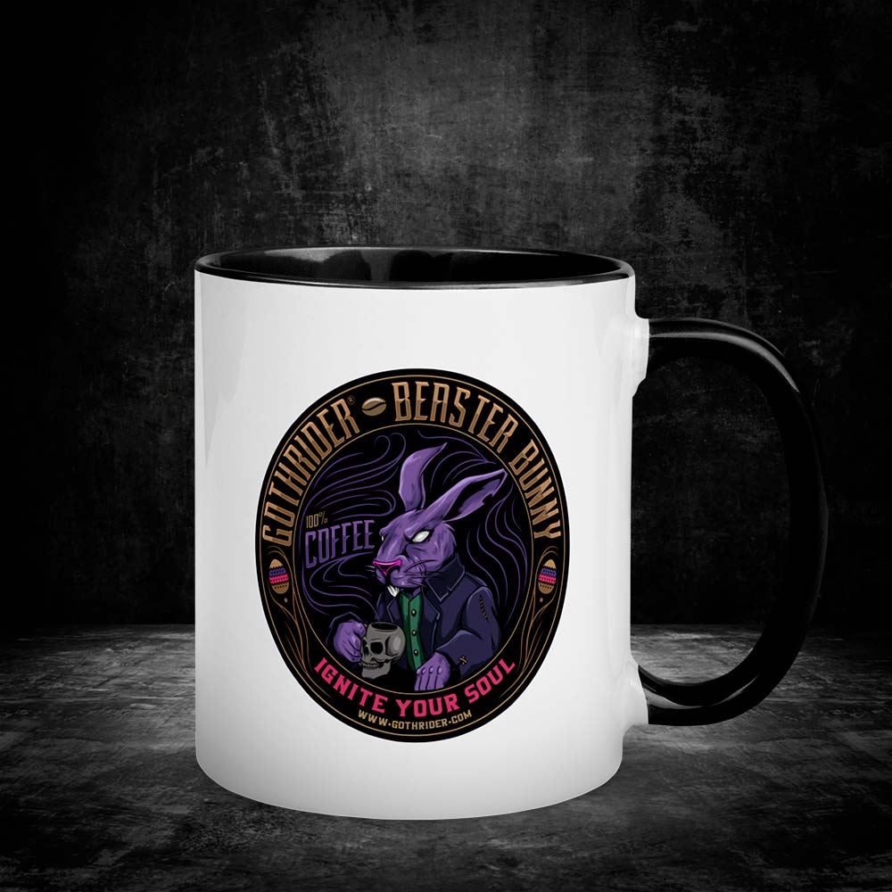 Beaster Bunny Coffee Mug - GothRider Brand