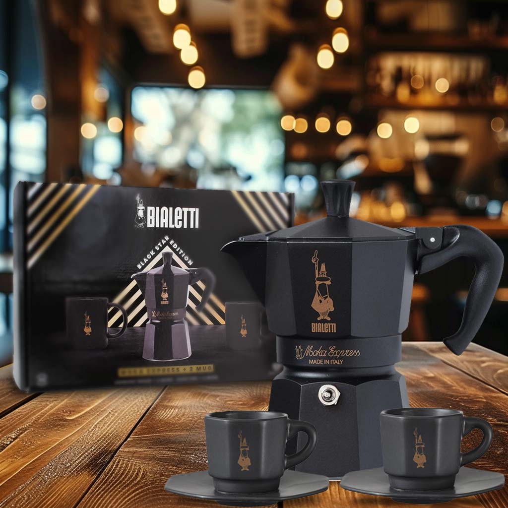 Bialetti Espresso Maker Black Star Edition - GothRider Brand
