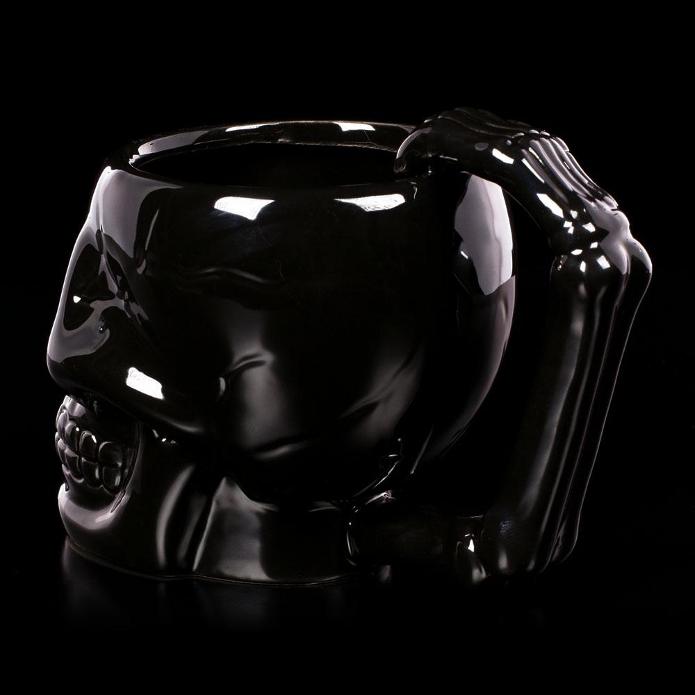 Black Skull Mug - GothRider Brand