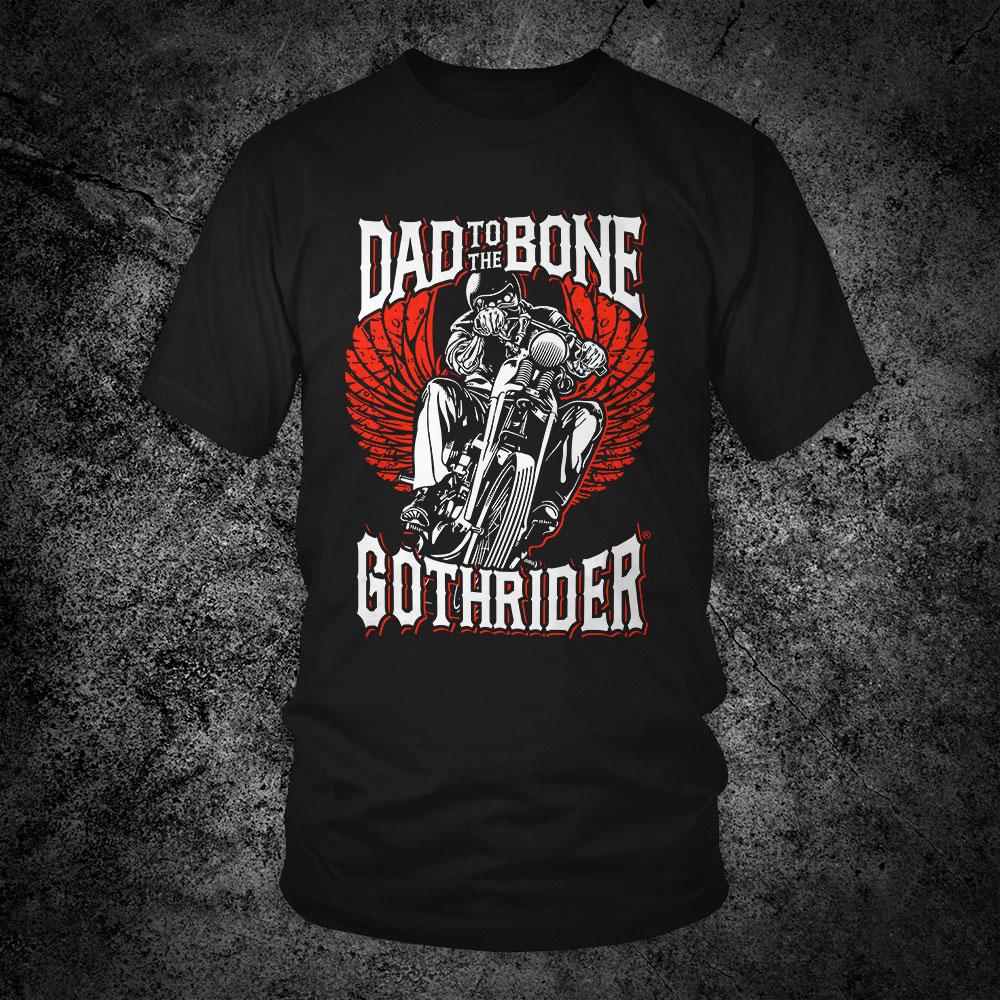 Dad To The Bone Unisex T-Shirt - GothRider Brand