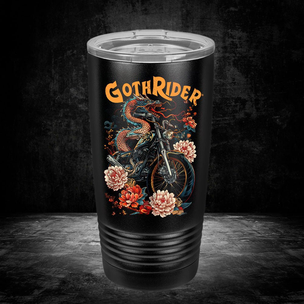 Dragon Heart Ride UV 20 OZ Tumbler - GothRider Brand