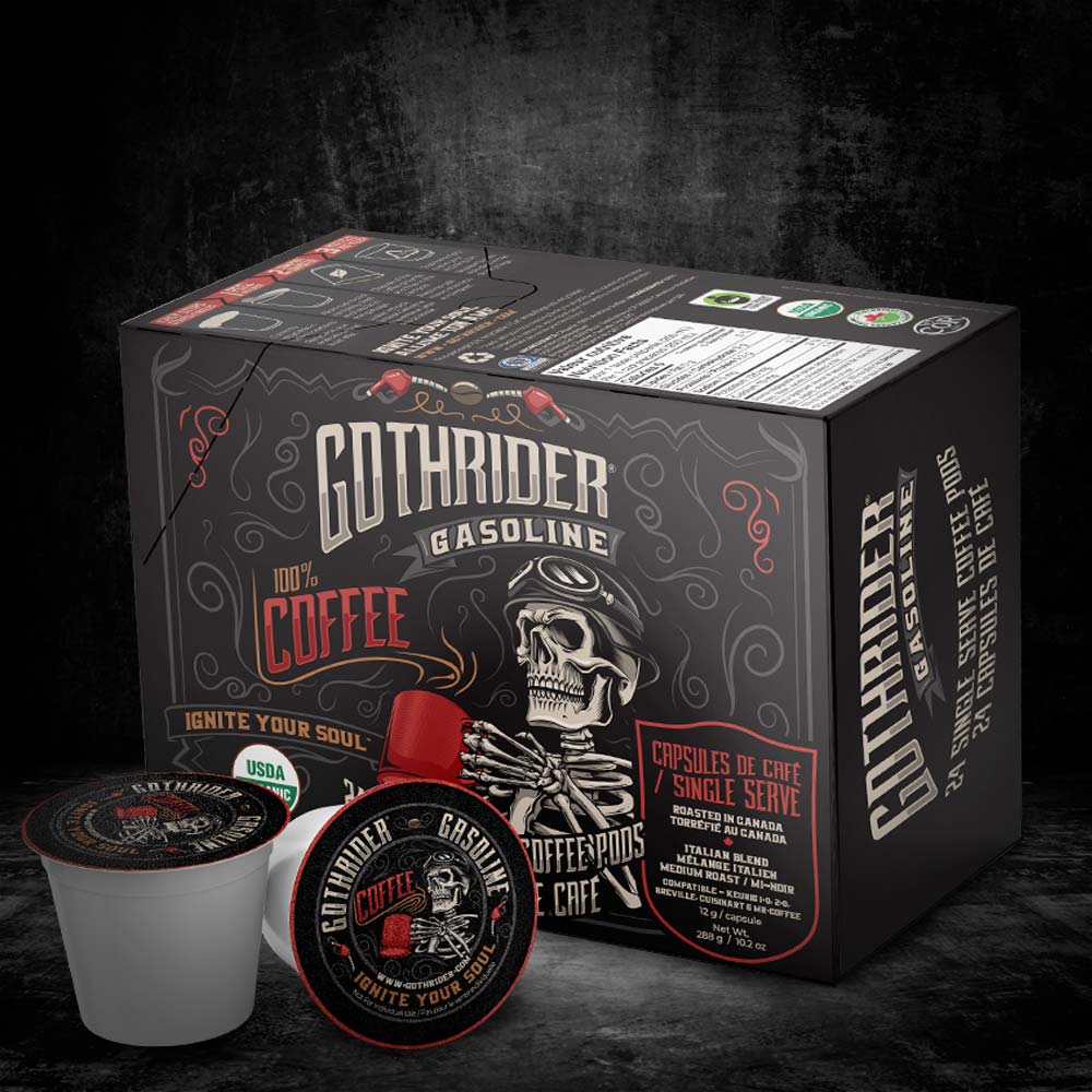 Gasoline Coffee Cups - GothRider Brand