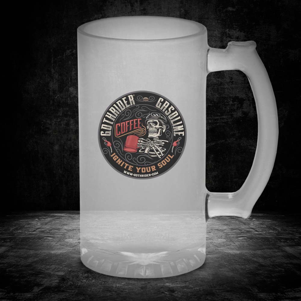 Gasoline Frosted Beer Mug - GothRider Brand